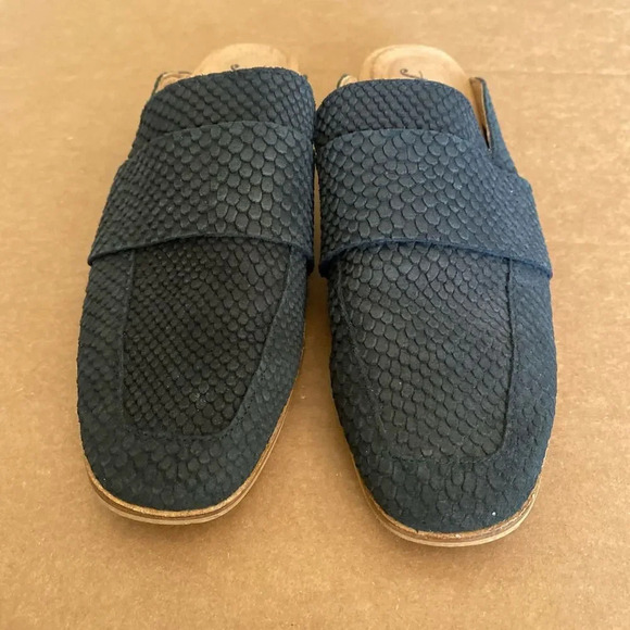 FREE PEOPLE At Ease Loafers Slip On Mule Black 37.5 US Size 7 - Picture 3 of 7